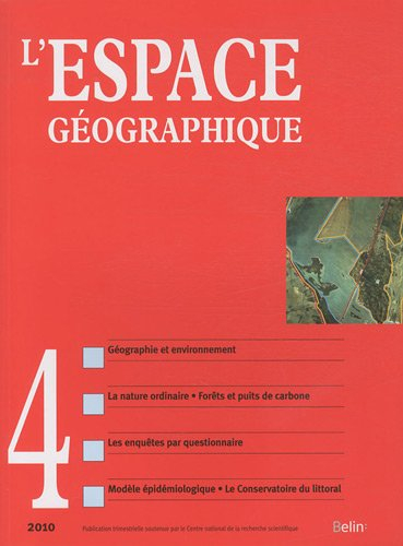 Espace géographique, n° 4(2010)