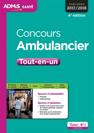 Concours ambulancier : tout-en-un : concours 2017-2018