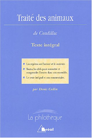 Traité des animaux, Condillac : texte intégral