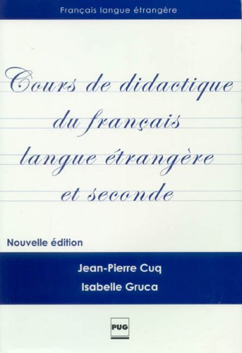 Cours de didactique du français langue étrangère et seconde