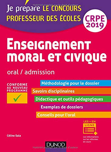 Enseignement moral et civique : oral, admission, CRPE 2019