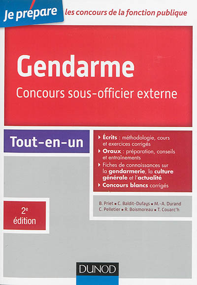 Gendarme : le concours sous-officier externe : tout-en-un