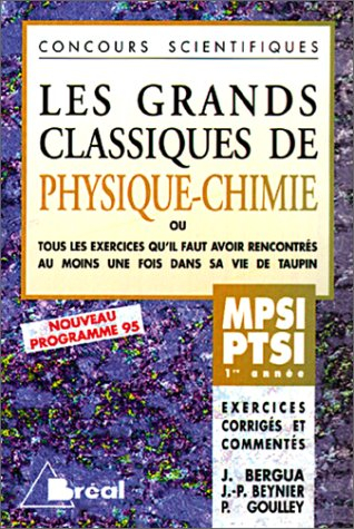 Physique-chimie : MPSI, PTSI 1re année