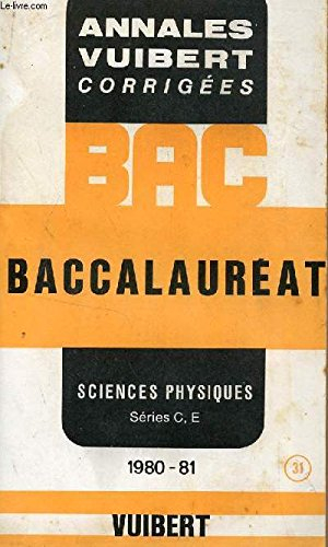 annales vuibert corrigees - bac - baccalaureat - compostions francaises - 1er et terminales - 1980-8