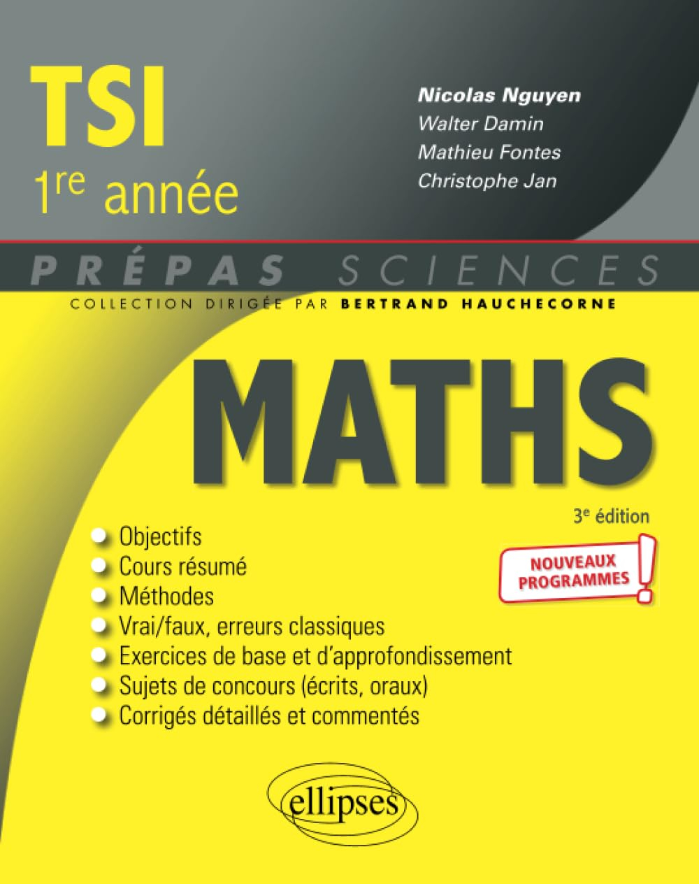 Maths TSI, 1re année : nouveaux programmes