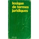 lexique de termes juridiques