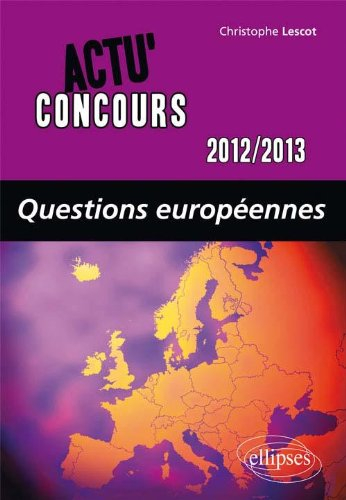 Questions européennes 2012-2013
