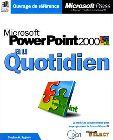 microsoft powerpoint 97 au quotidien livre de reference francais