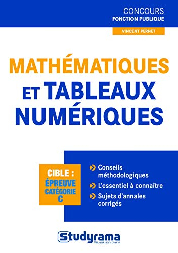 Mathématiques et tableaux numériques : concours catégorie C