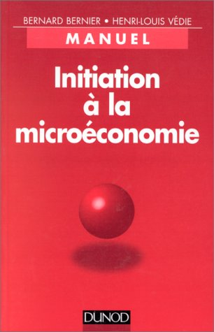 initiation à la microéconomie : manuel