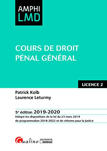 Cours de droit pénal général : licence 2 : 2019-2020