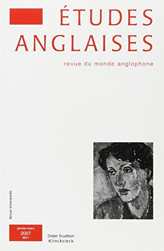 Etudes anglaises, n° 1 (2007)