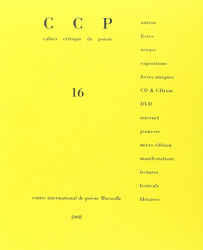 Cahier critique de poésie, n° 16. Royet-Journoud