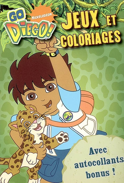 Go Diego : jeux et coloriages