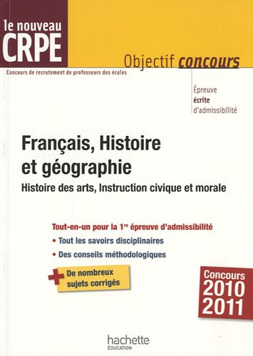 Français, histoire et géographie : histoire des arts, Instruction civique et morale : le nouveau CRP