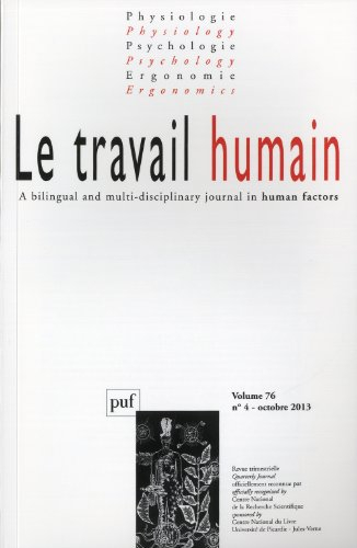 Travail humain (Le), n° 4 (2013)