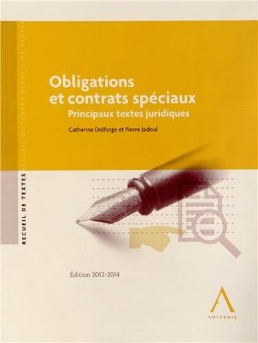 Obligations et contrats spéciaux : principaux textes juridiques