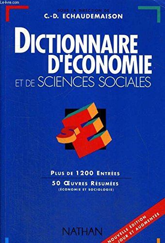 dictionnaire d'économie et de sciences sociales