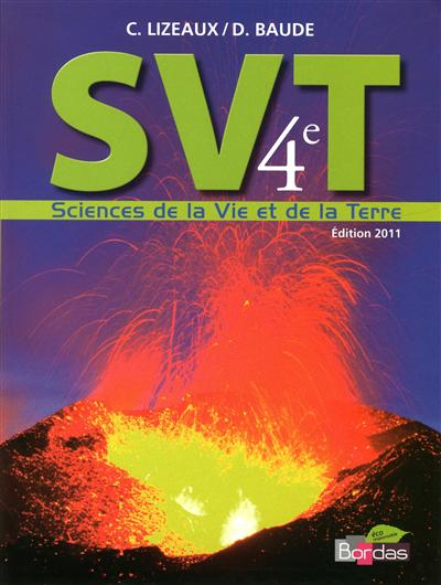 SVT sciences de la vie et de la Terre 4e
