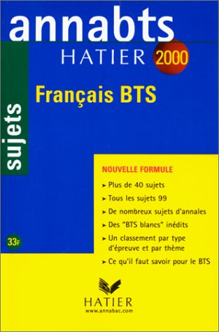 annabts, sujets 2000 - français bts
