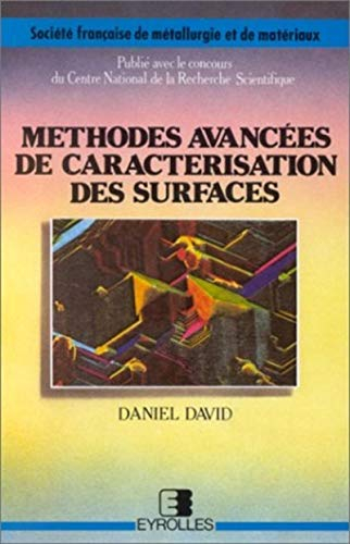 Méthodes avancées de caractérisation des surfaces