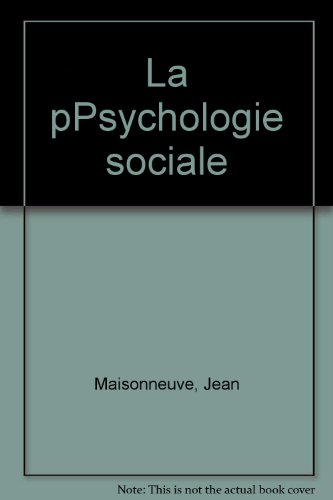psychologie sociale (la)