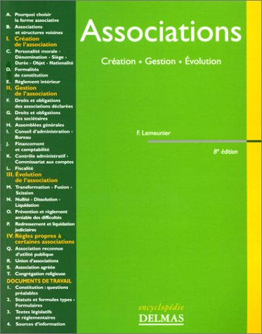 associations : création, gestion, évolution