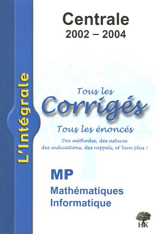 Mathématiques et informatique MP : 2002-2004