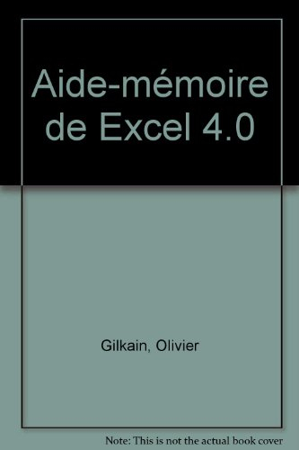 Aide-mémoire de Excel 4.0