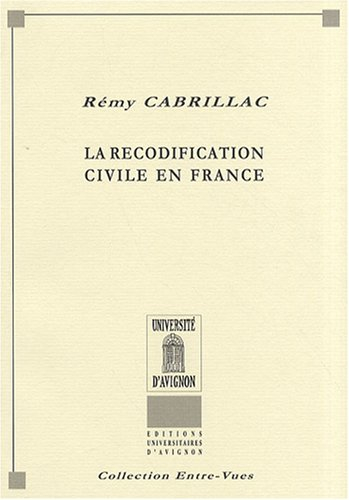 La recodification civile en France