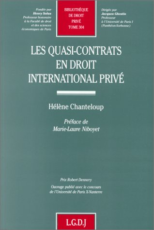 Les quasi contrats en droit international privé