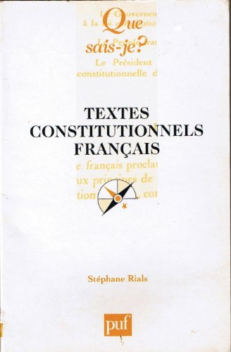 textes constitutionnels français