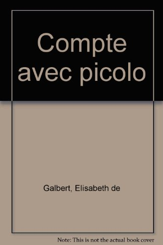 Compte avec Picolo : livre qui gazouille