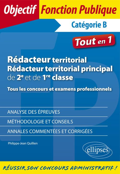 Rédacteur territorial, rédacteur territorial principal de 2e et de 1re classe : tous les concours et