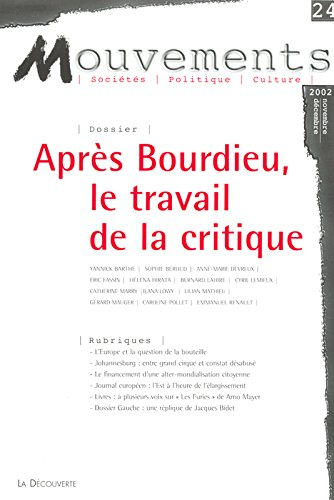 Mouvements, n° 24. Pierre Bourdieu et après : le travail de la critique