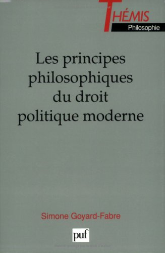 Les principes philosophiques du droit politique moderne
