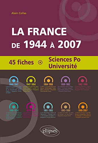 La France de 1944 à 2007 : 45 fiches, Science Po Université