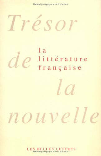 Trésor des nouvelles de la littérature française