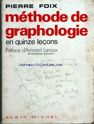 divers - pierre foix - methode de graphologie en 15 lecons - preface de armand lanoux dessin de coct