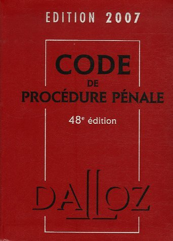 Code de procédure pénale 2007