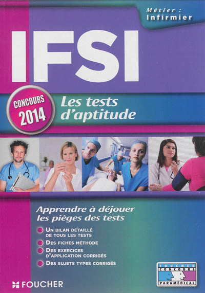 IFSI, les tests d'aptitude : concours 2014