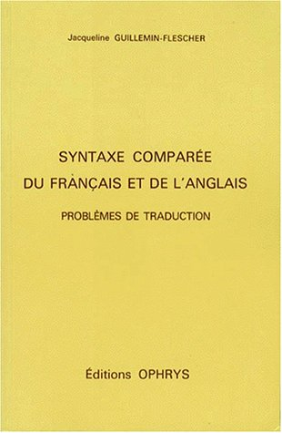 Syntaxe comparée du français et de l'anglais