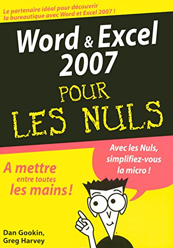 Word & Excel 2007 pour les nuls