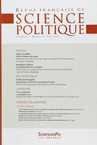 Revue française de science politique, n° 67-4