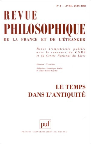 Revue philosophique, n° 2 (2002). Le temps dans l'Antiquité