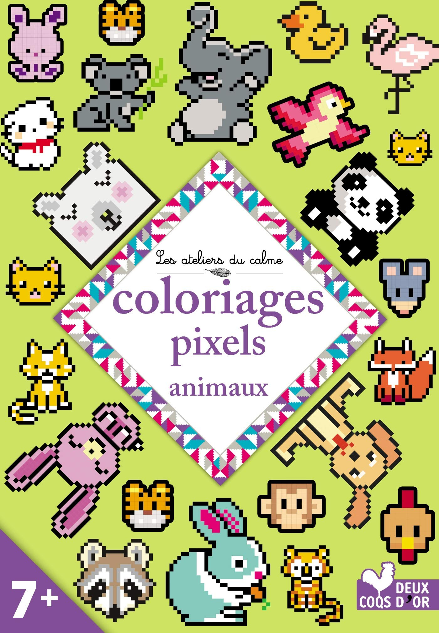 Coloriages pixels : animaux