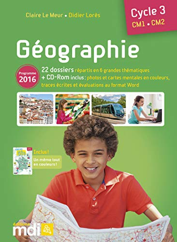 Géographie, cycle 3, CM1-CM2 : programme 2016