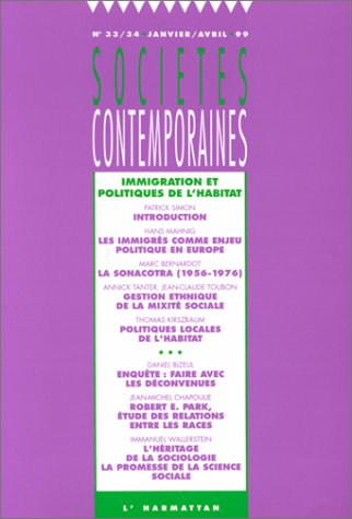Sociétés contemporaines, n° 33-34. Immigration et politiques de l'habitat