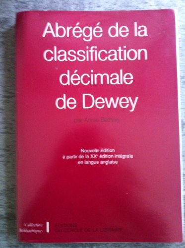 abrégé de la classification décimale de dewey