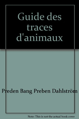 guide des traces d'animaux
